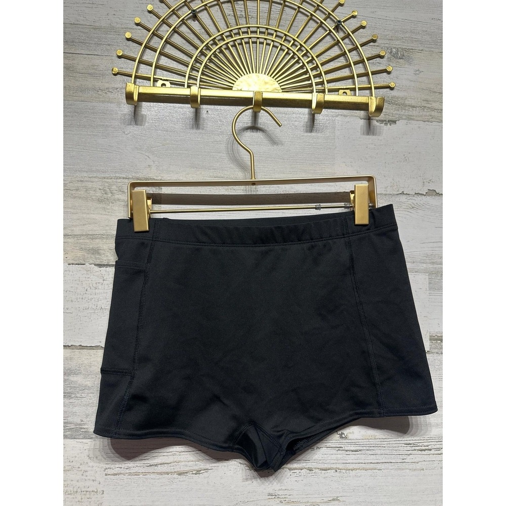 BCG‎ Athletic Compression Shorts Girls XL 16 Black Side Pocket EUC